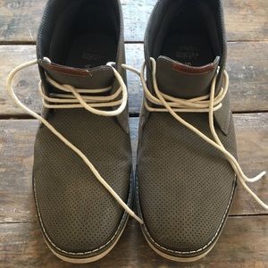 Pair of gray chukkas